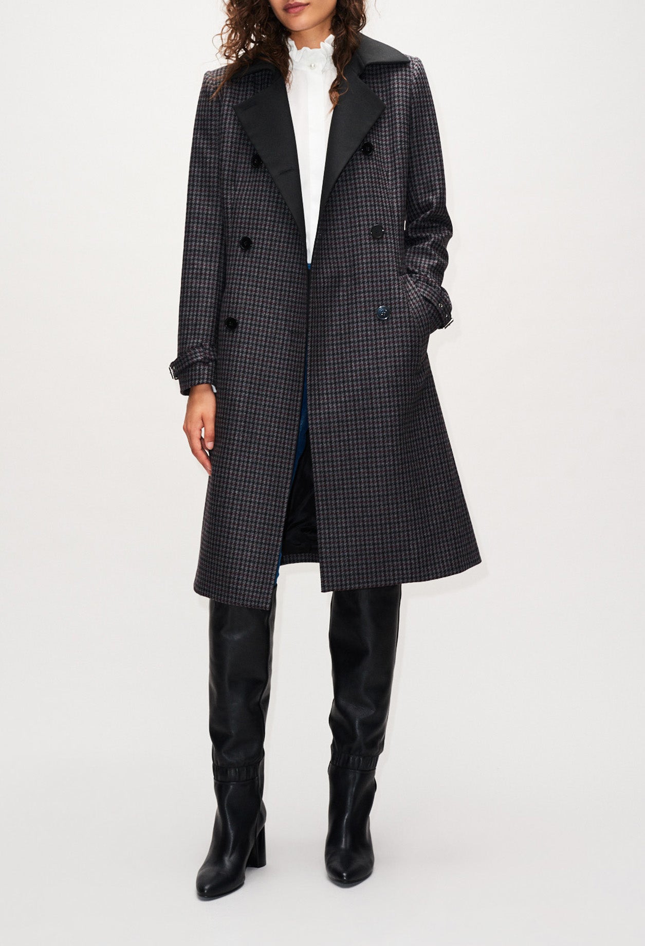 Manteau à carreaux Faume - seconde main