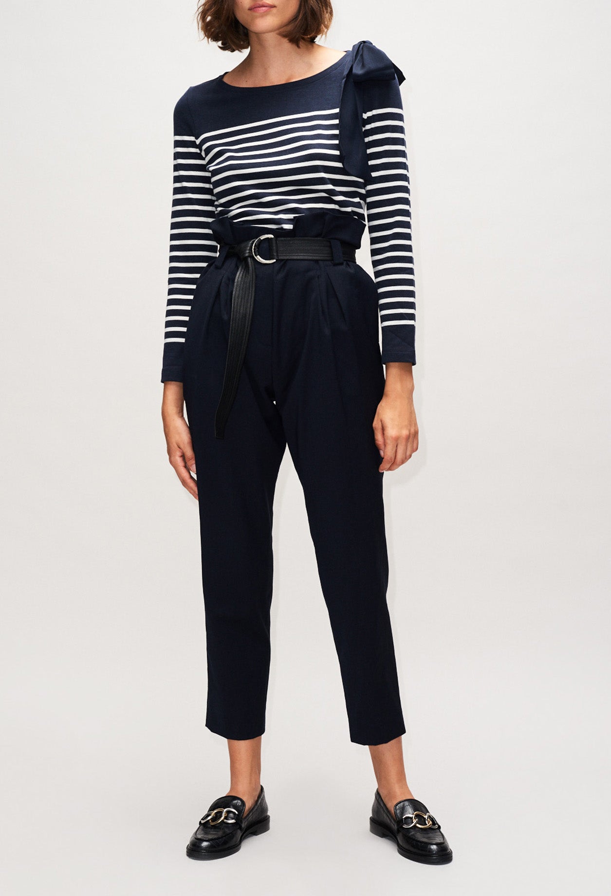 Pantalon taille haute ceinturé Faume - seconde main