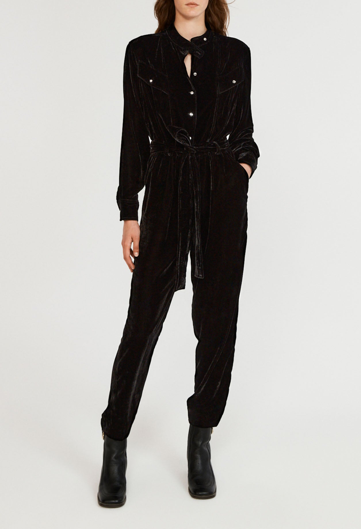 Combinaison-pantalon en velours Faume - seconde main