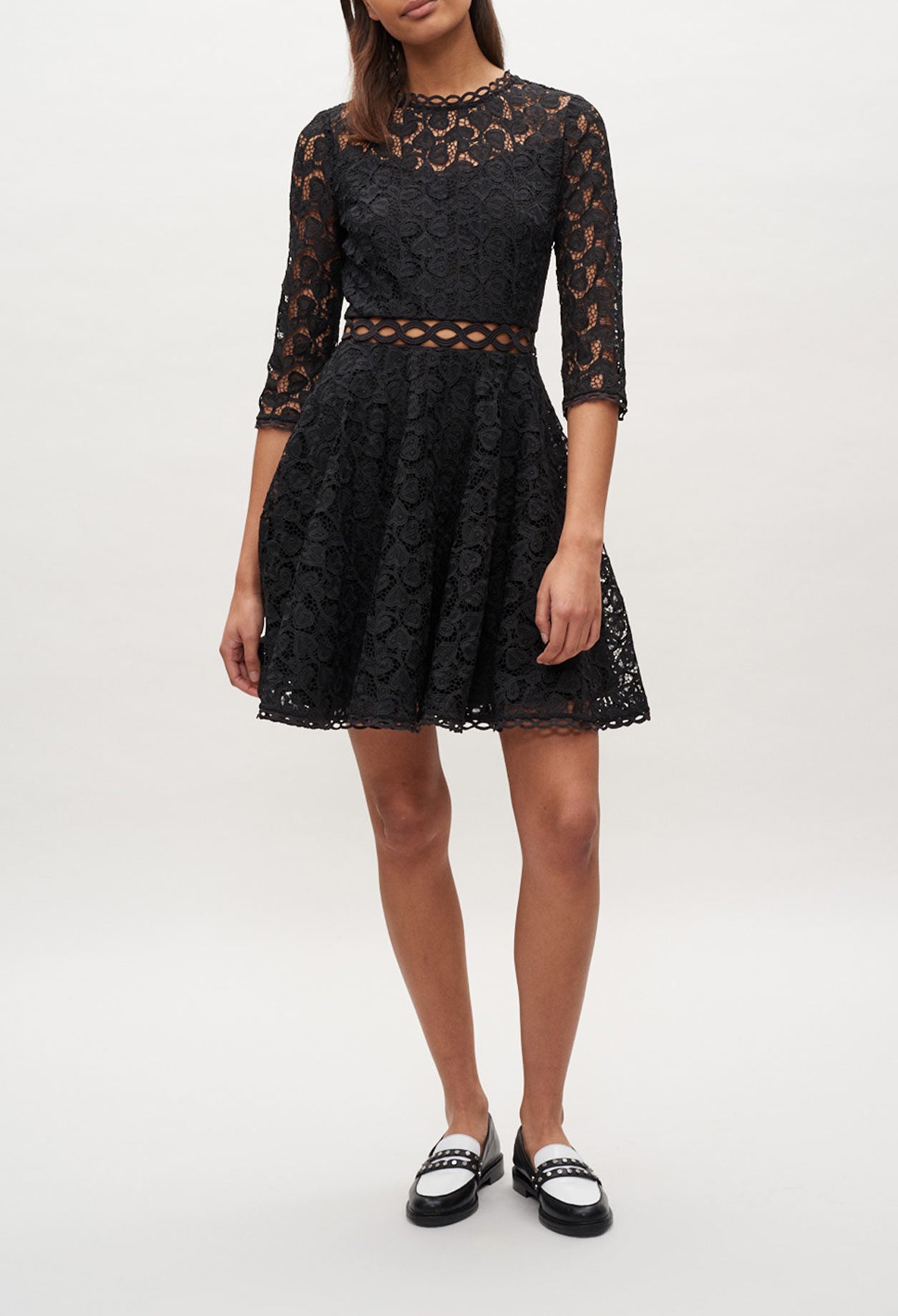 Robe courte en dentelle Faume - seconde main