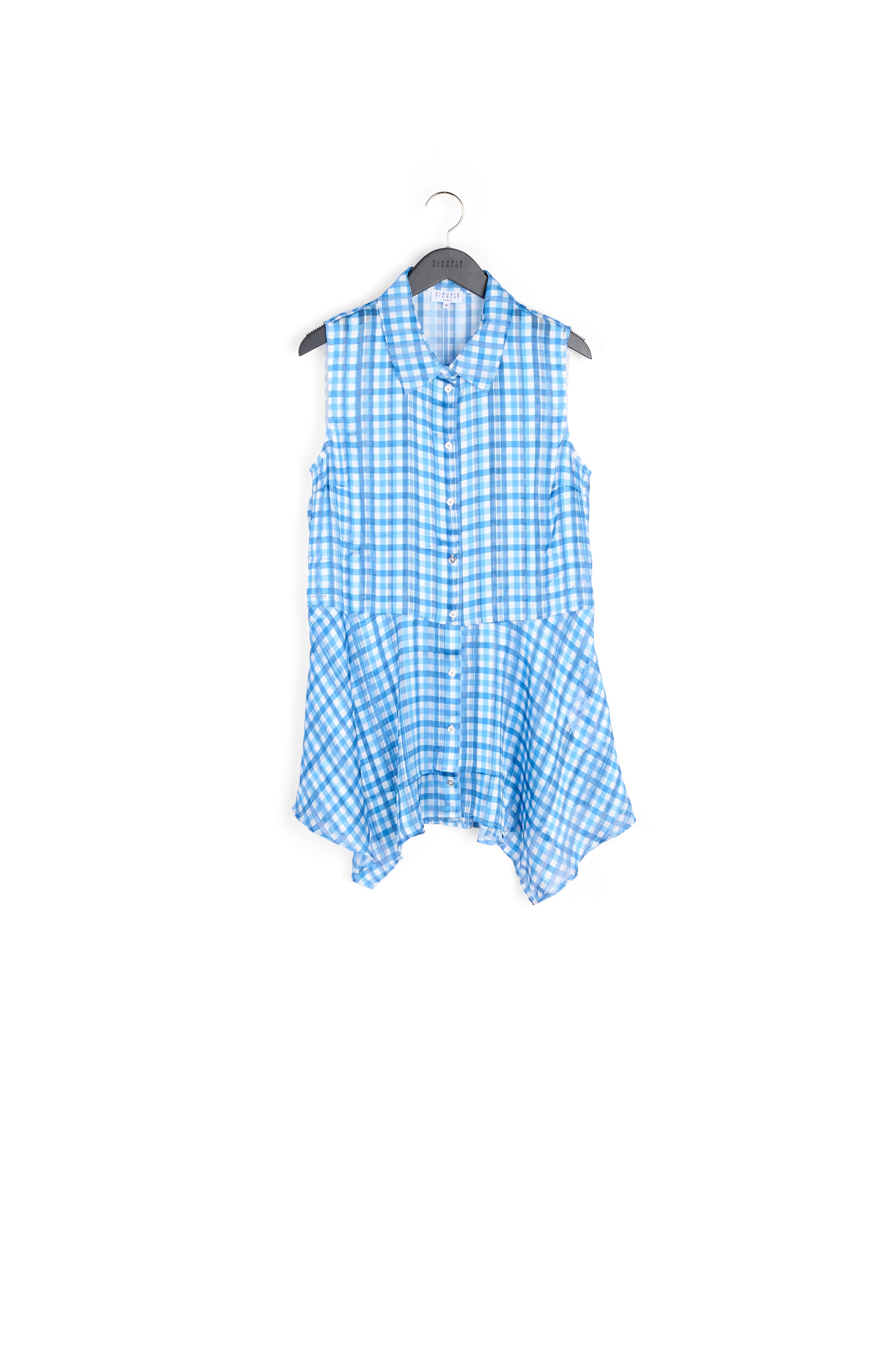 Chemisier imprimé vichy Faume - seconde main