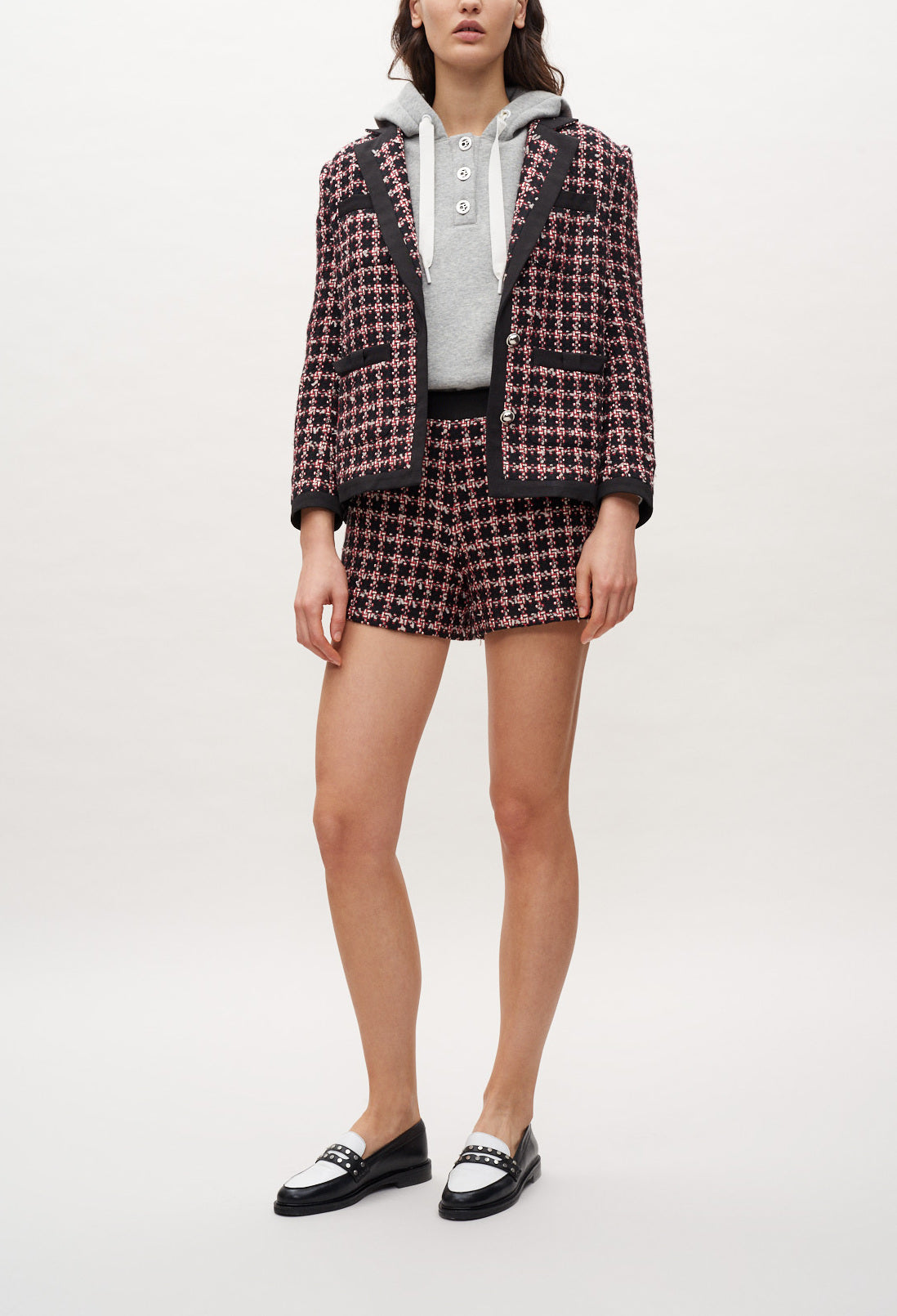 Short taille haute en tweed Faume - seconde main