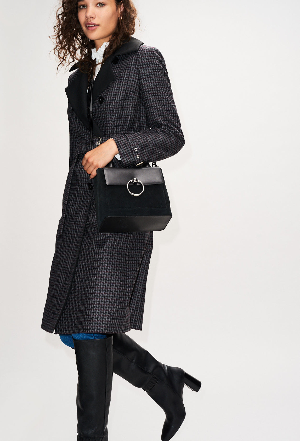 Manteau à carreaux Faume - seconde main