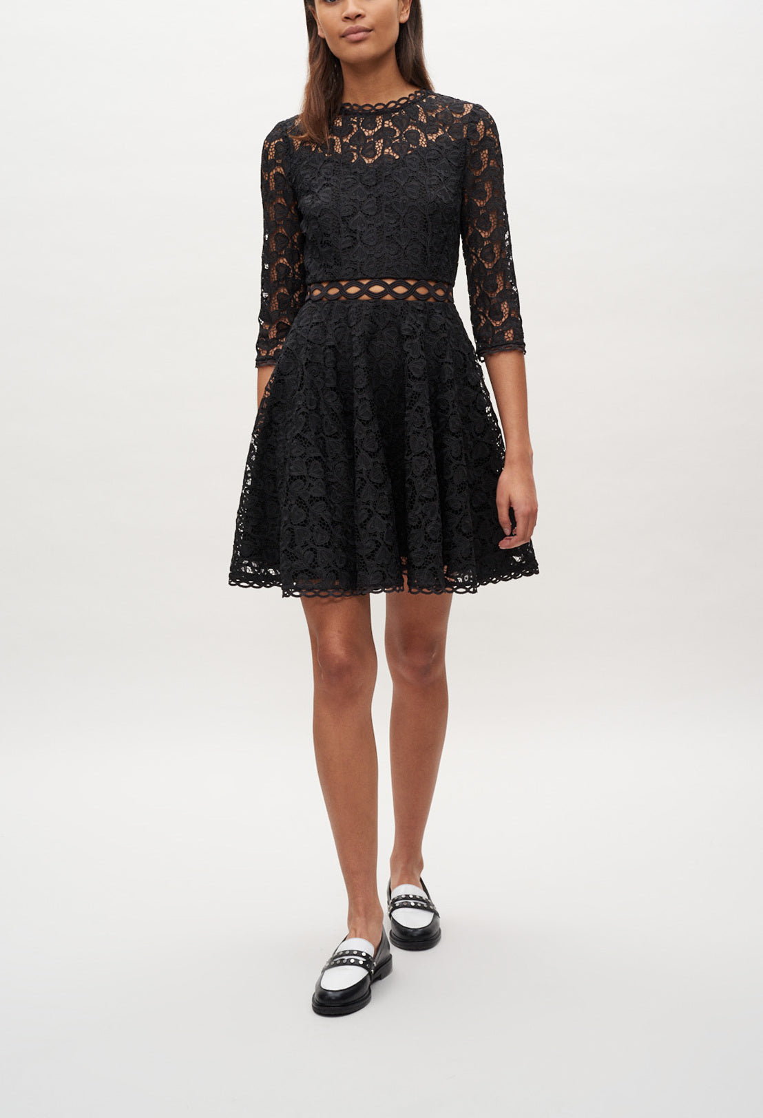 Robe courte en dentelle Faume - seconde main