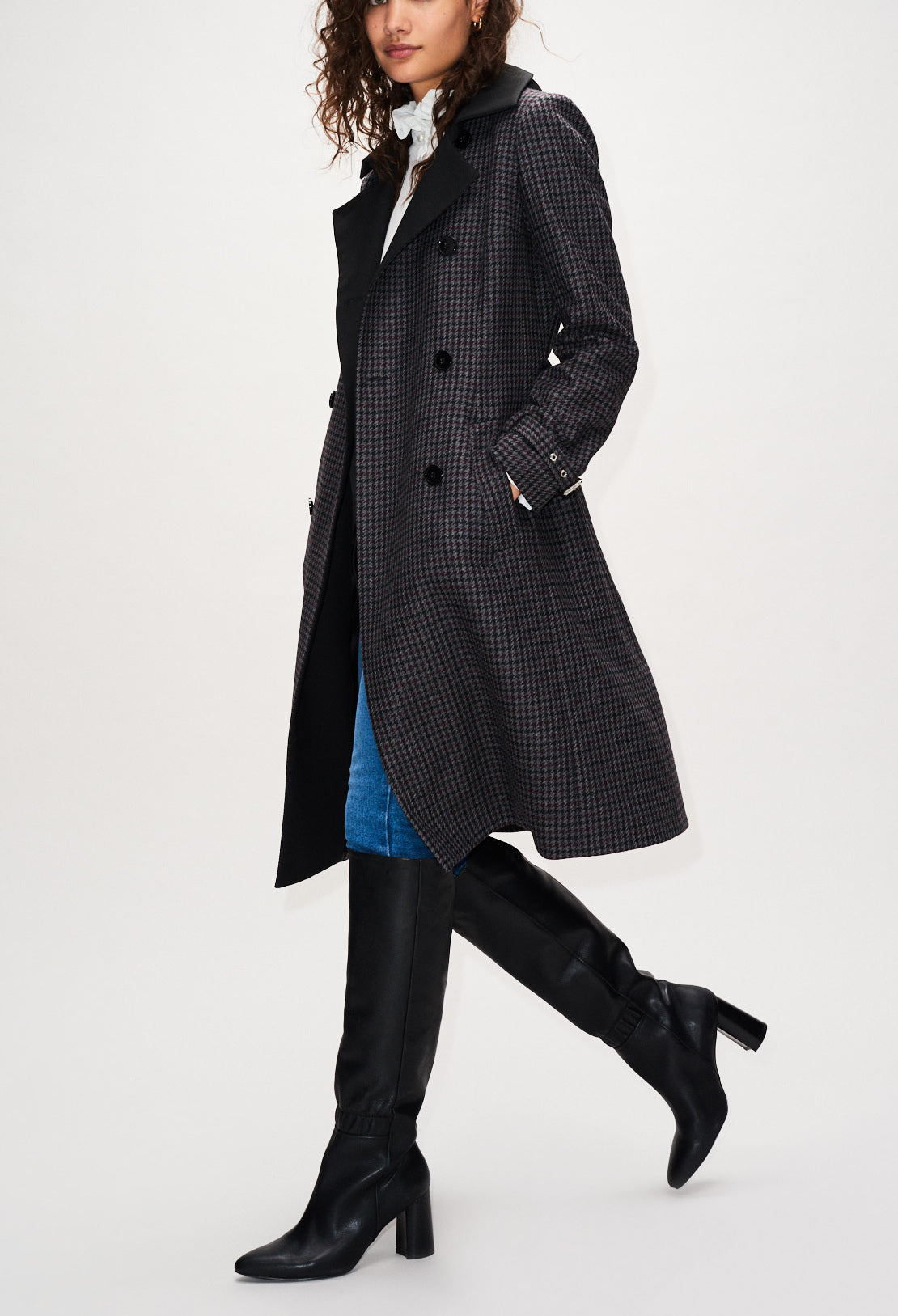 Manteau à carreaux Faume - seconde main