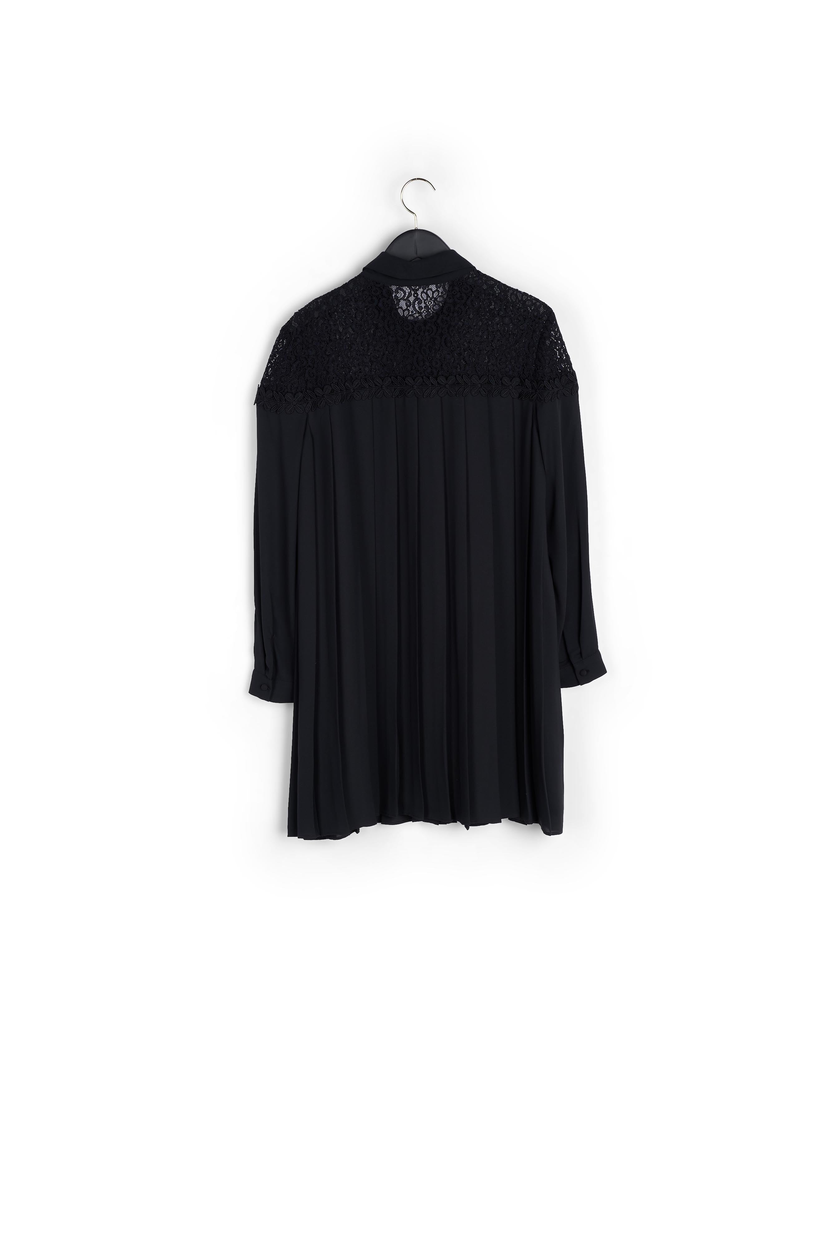 Robe noire plissée Faume - seconde main