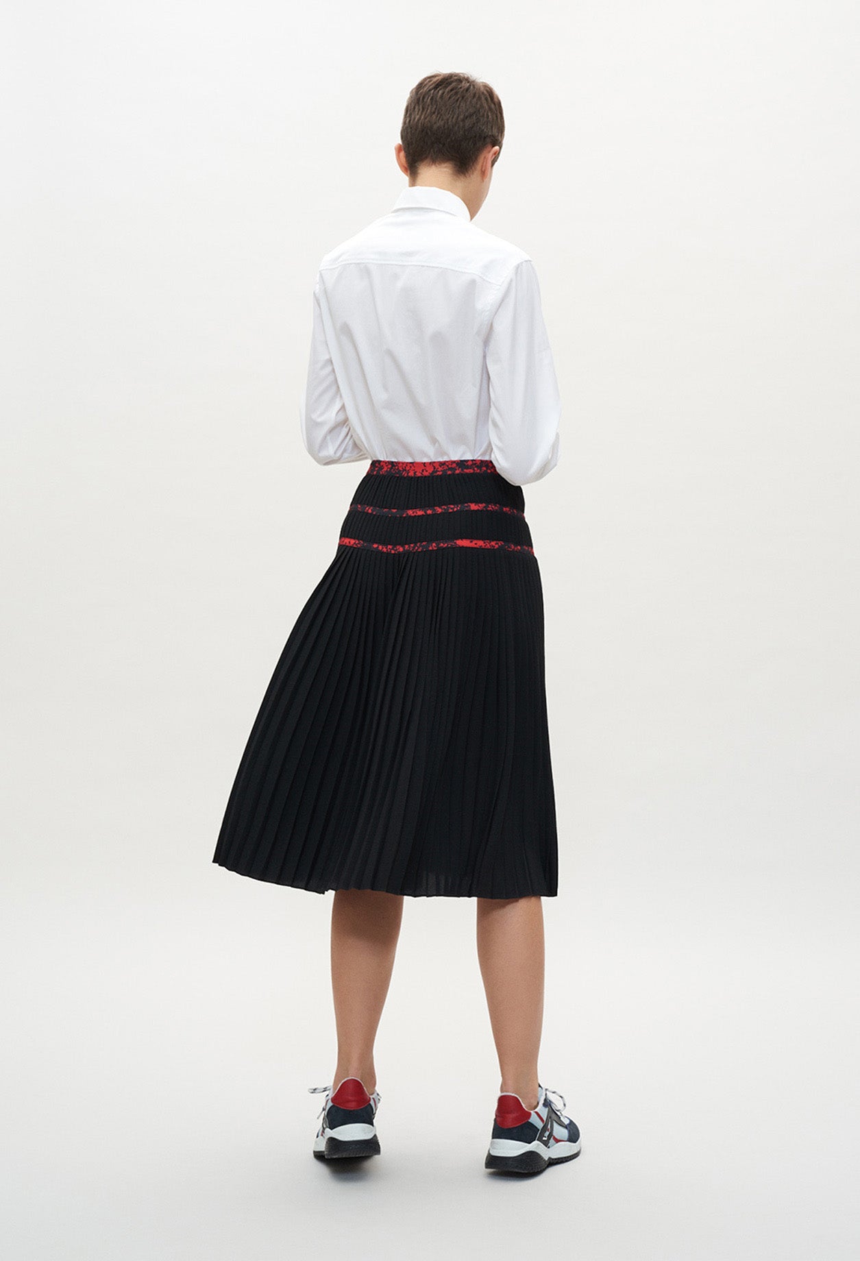 Jupe mi-longue noire Faume - seconde main