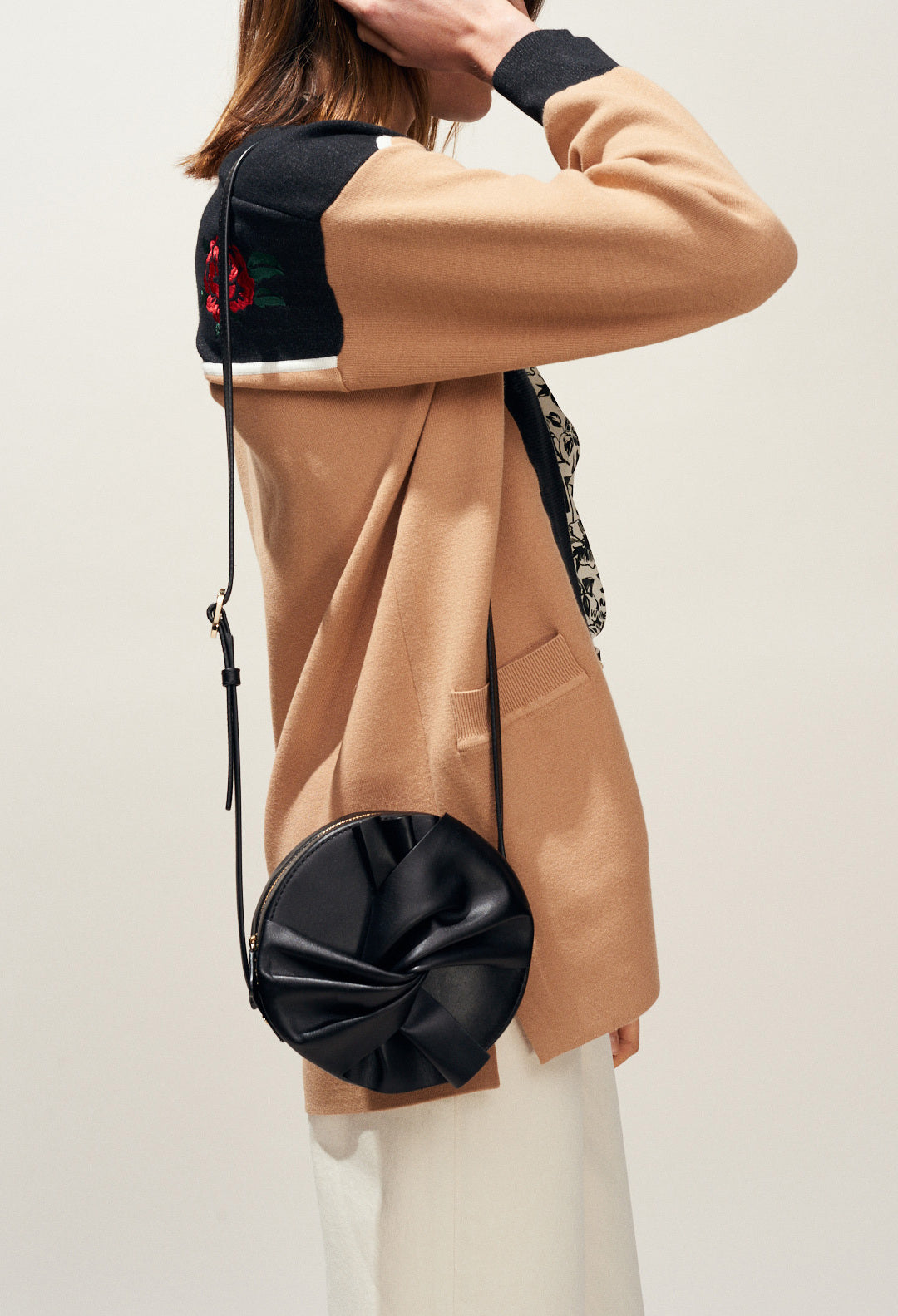 Cardigan oversize dos à motif Faume - seconde main