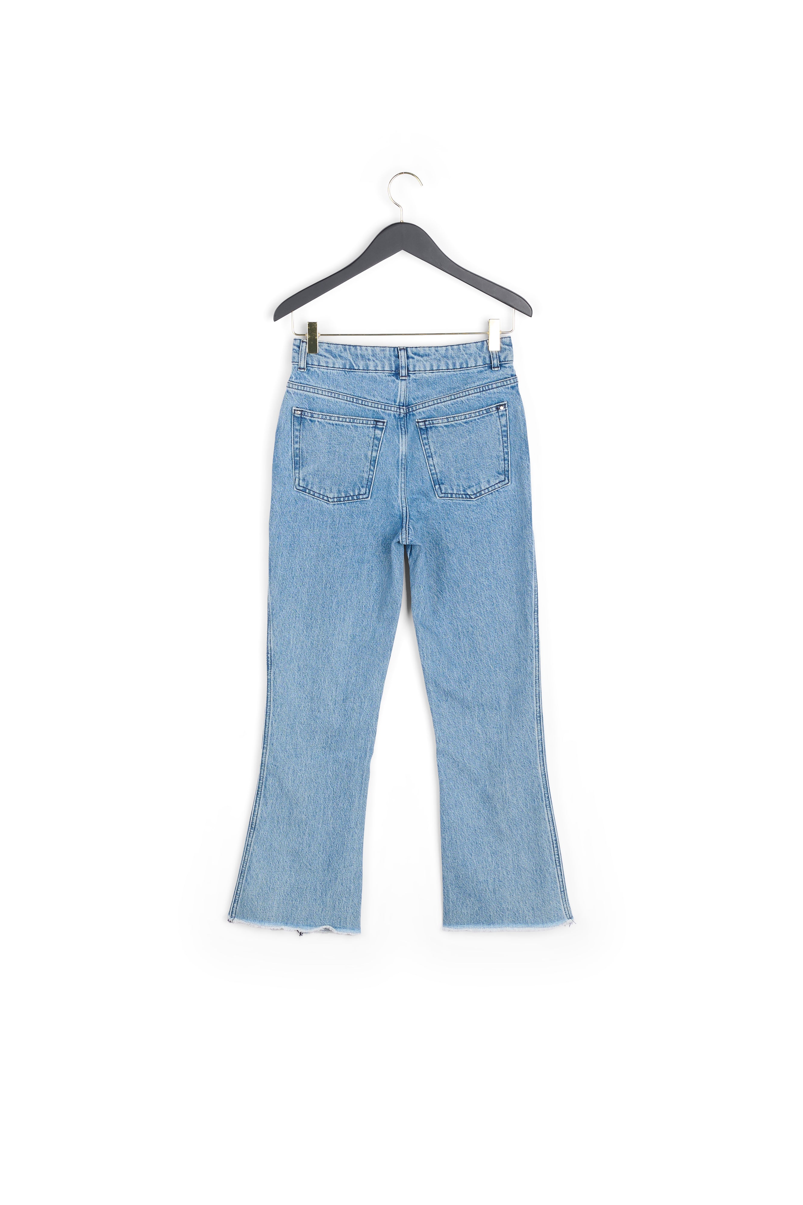 Jean bleu flare à bords francs Faume - seconde main