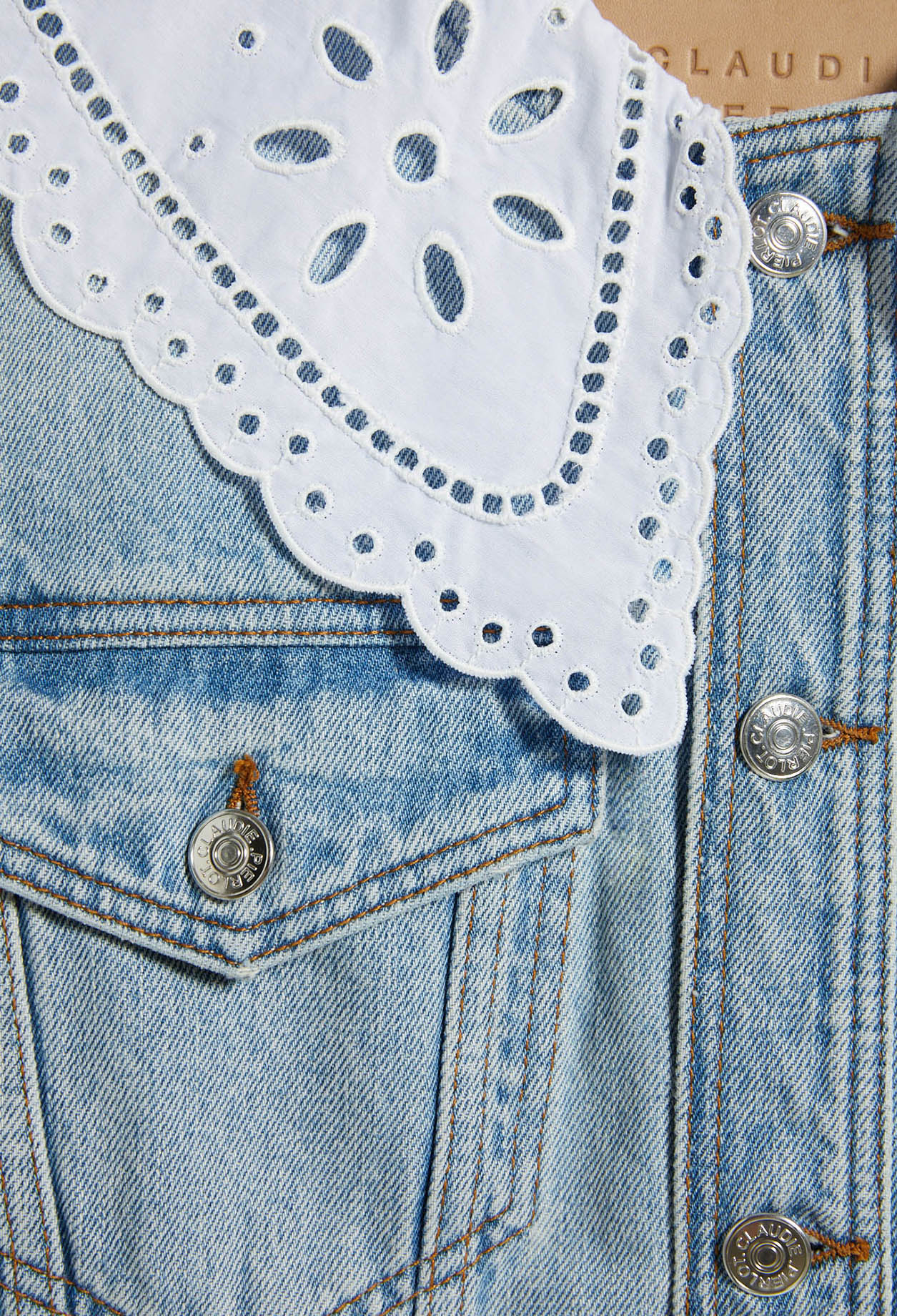 Veste en jean en coton biologique Faume - seconde main