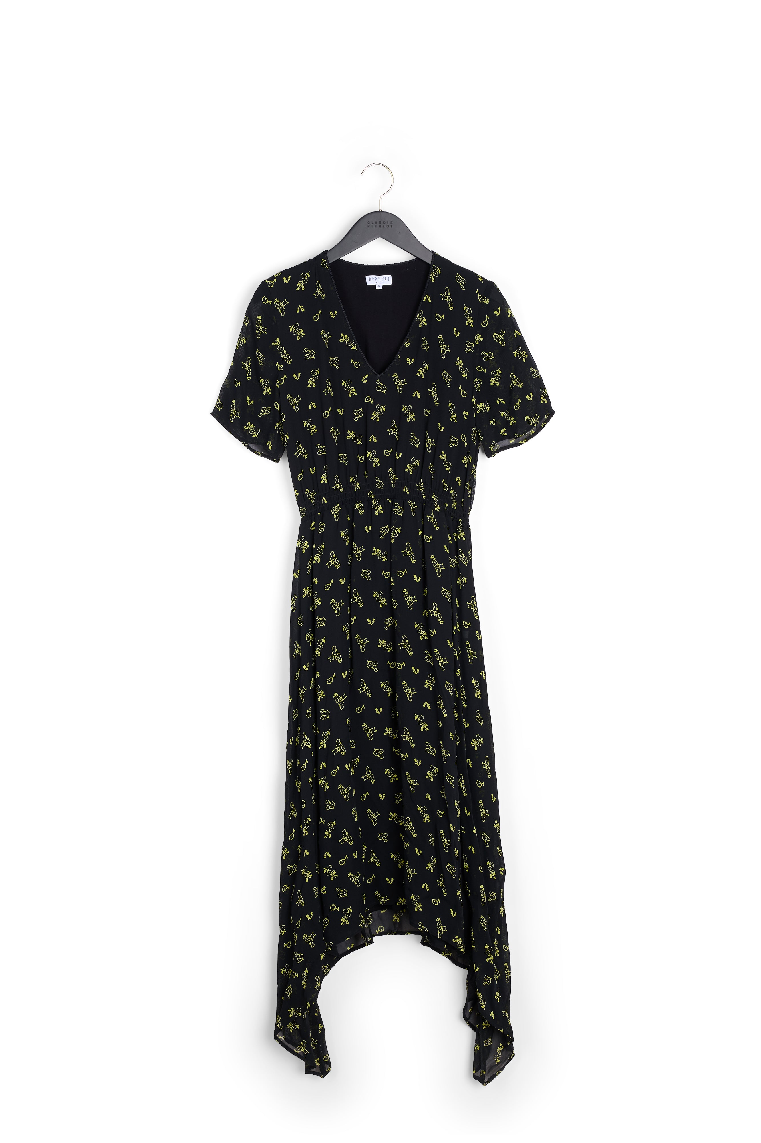 Robe longue fleurie à pans Faume - seconde main