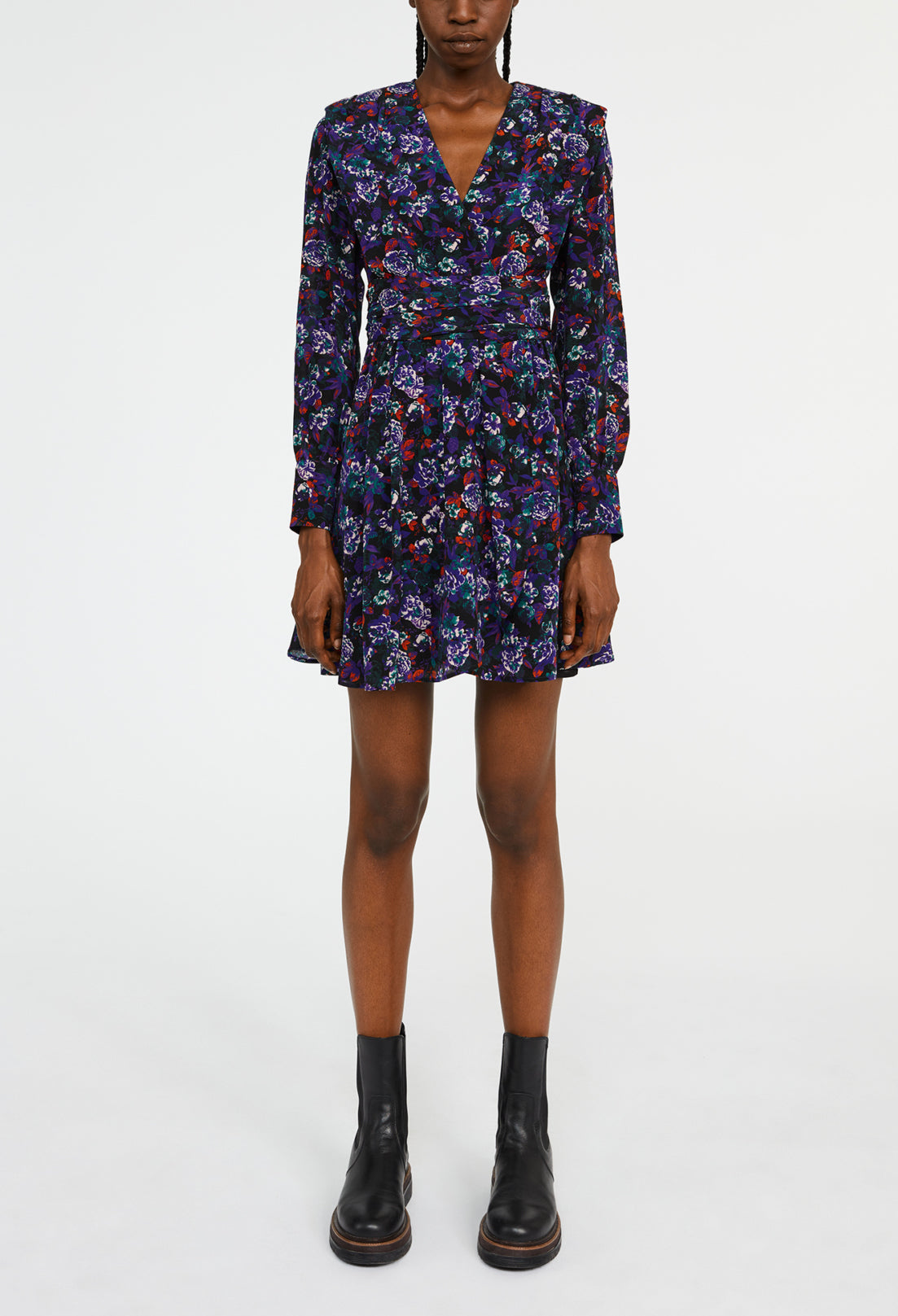 Robe à épaulettes soie Faume - seconde main