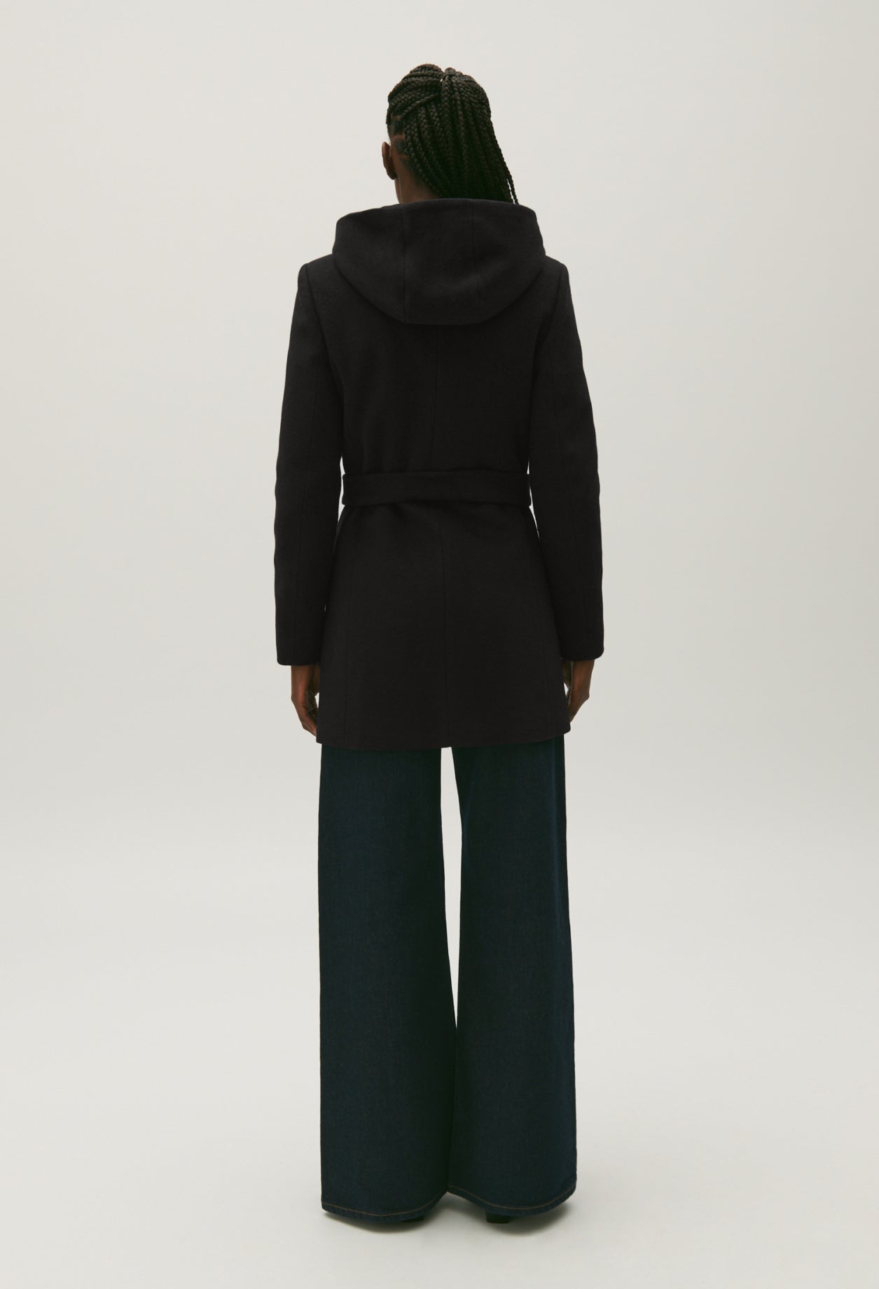 Manteau ceinturé en laine et cachemire Faume - seconde main