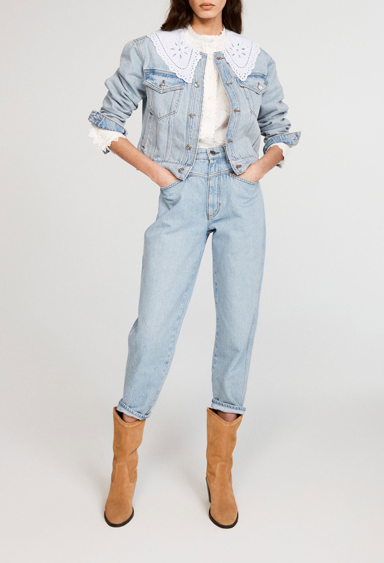 Veste en jean en coton biologique Faume - seconde main