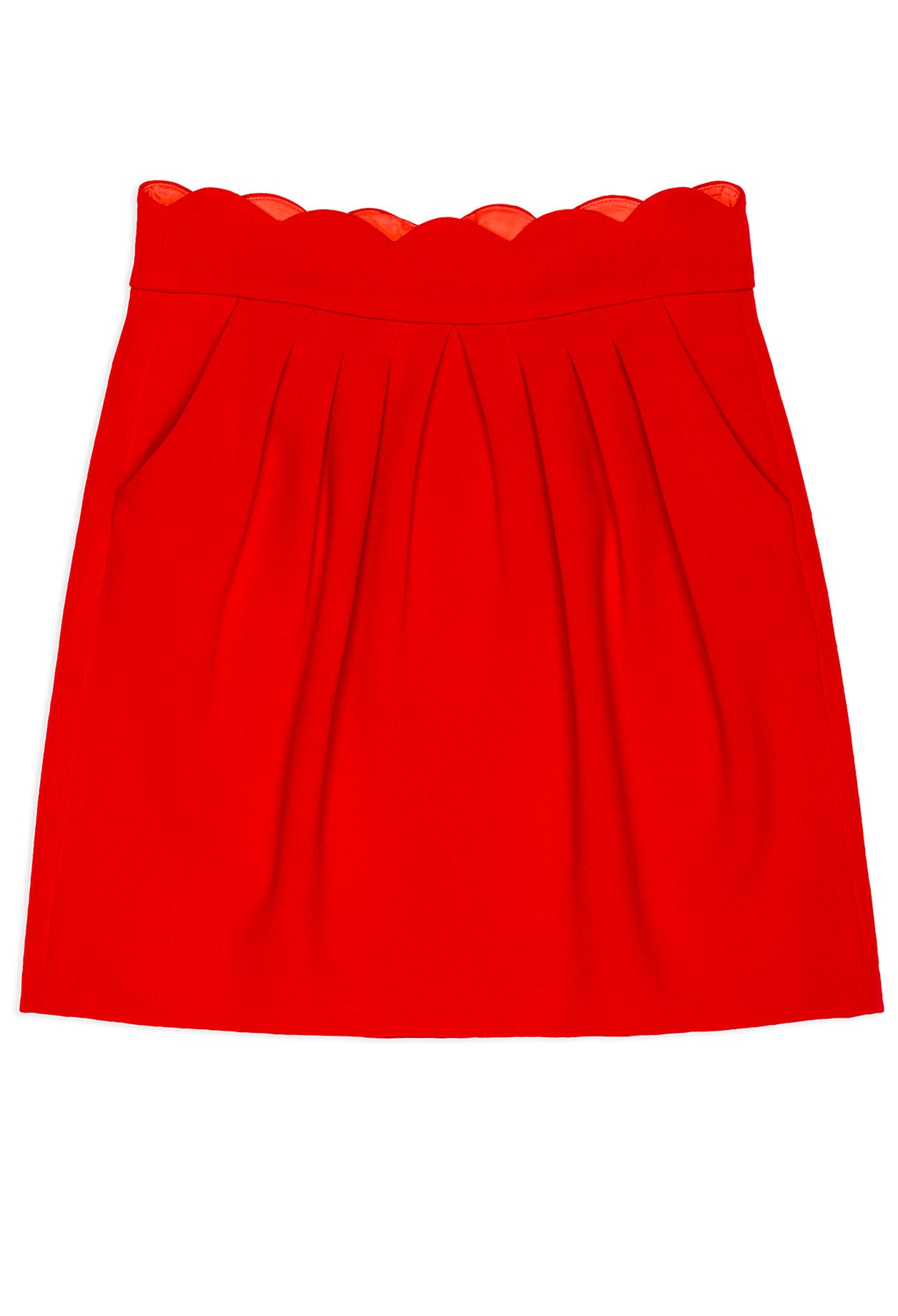 Jupe taille haute festonnée Faume - seconde main