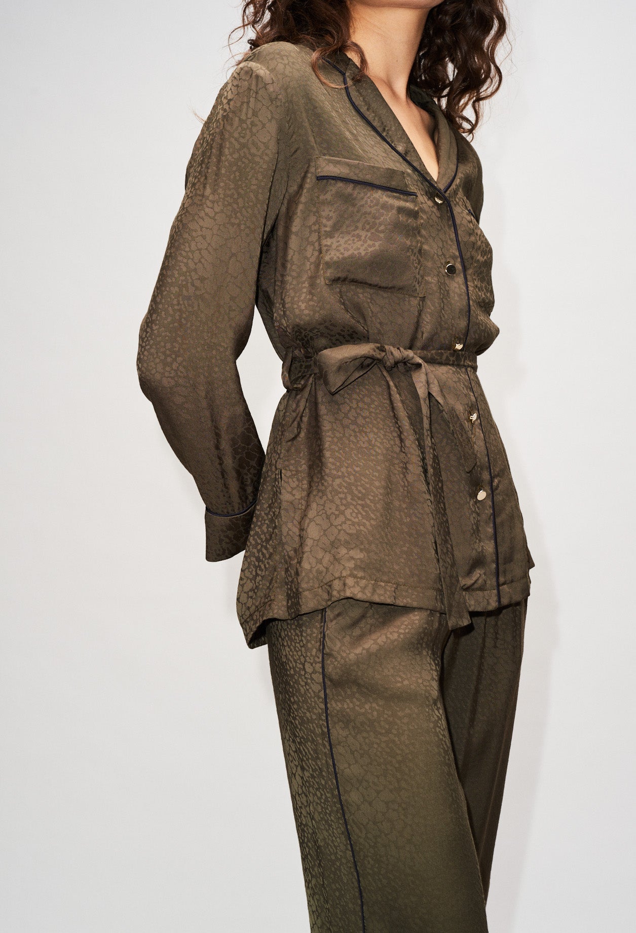 Chemise pyjama ceinturée esprit kimono Faume - seconde main