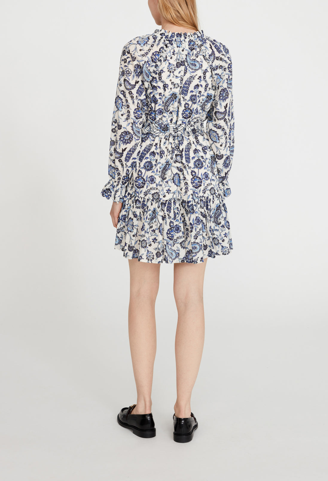 Robe ceinturée motif floral Faume - seconde main