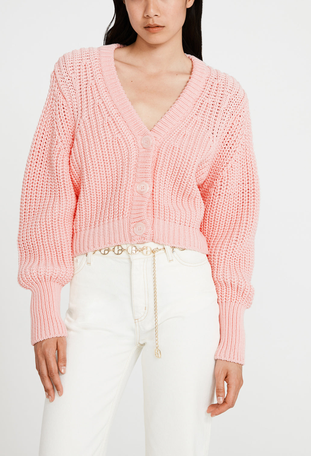 Cardigan maille côtelée Faume - seconde main