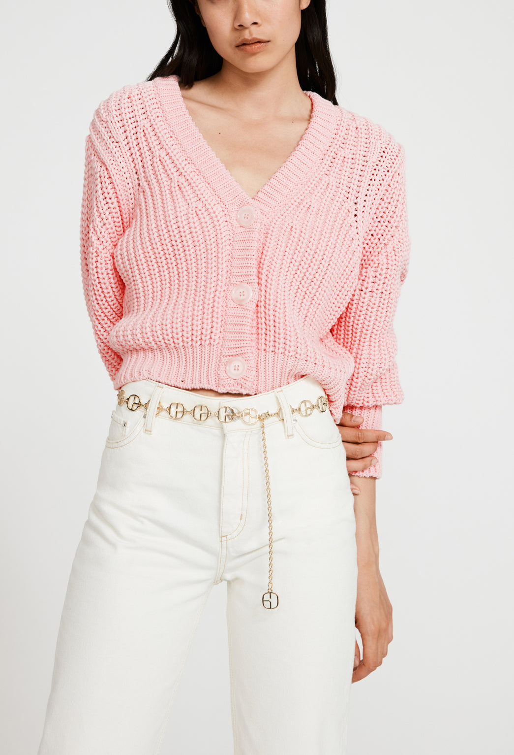 Cardigan maille côtelée Faume - seconde main