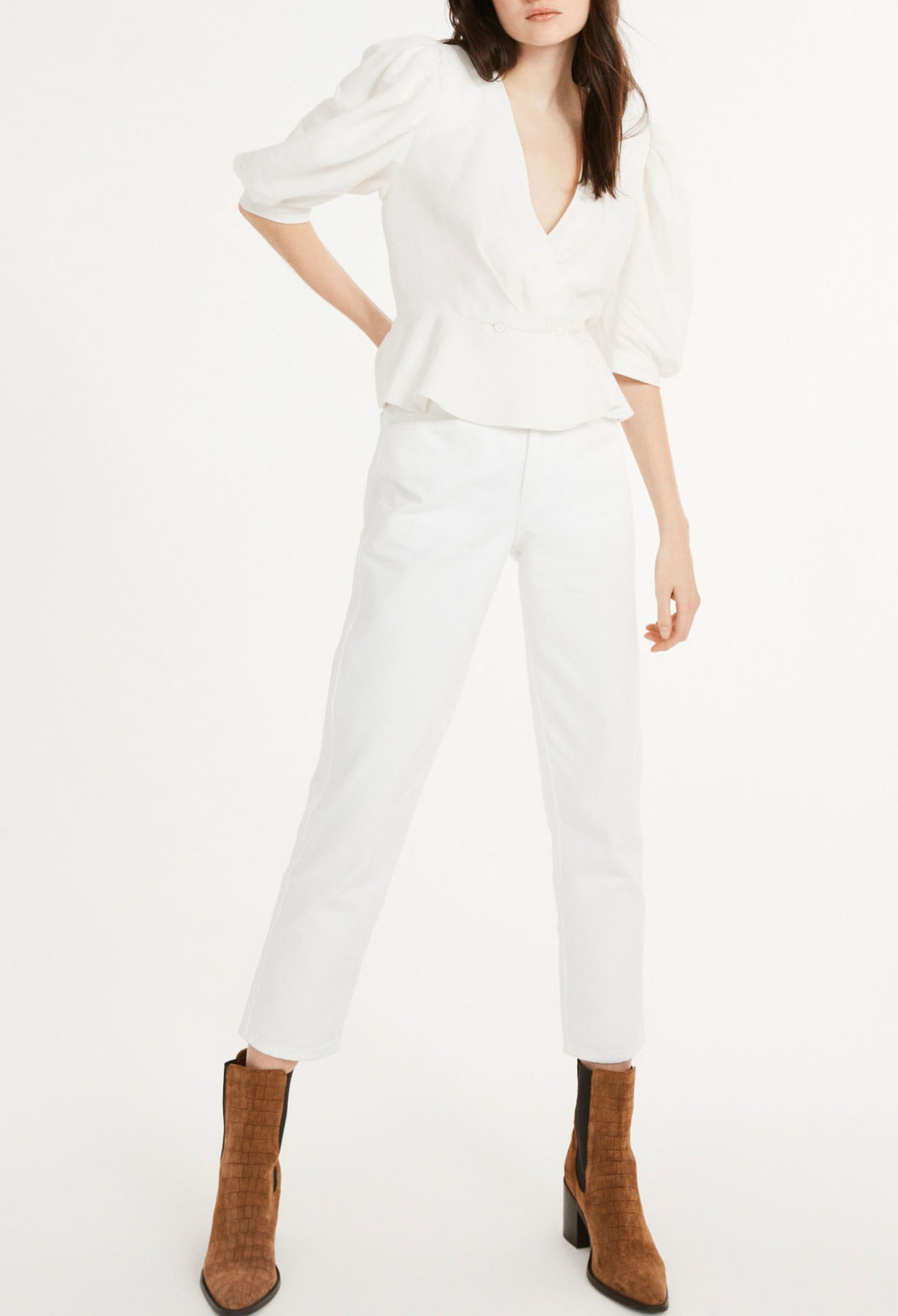 Blouse blanche Faume - seconde main