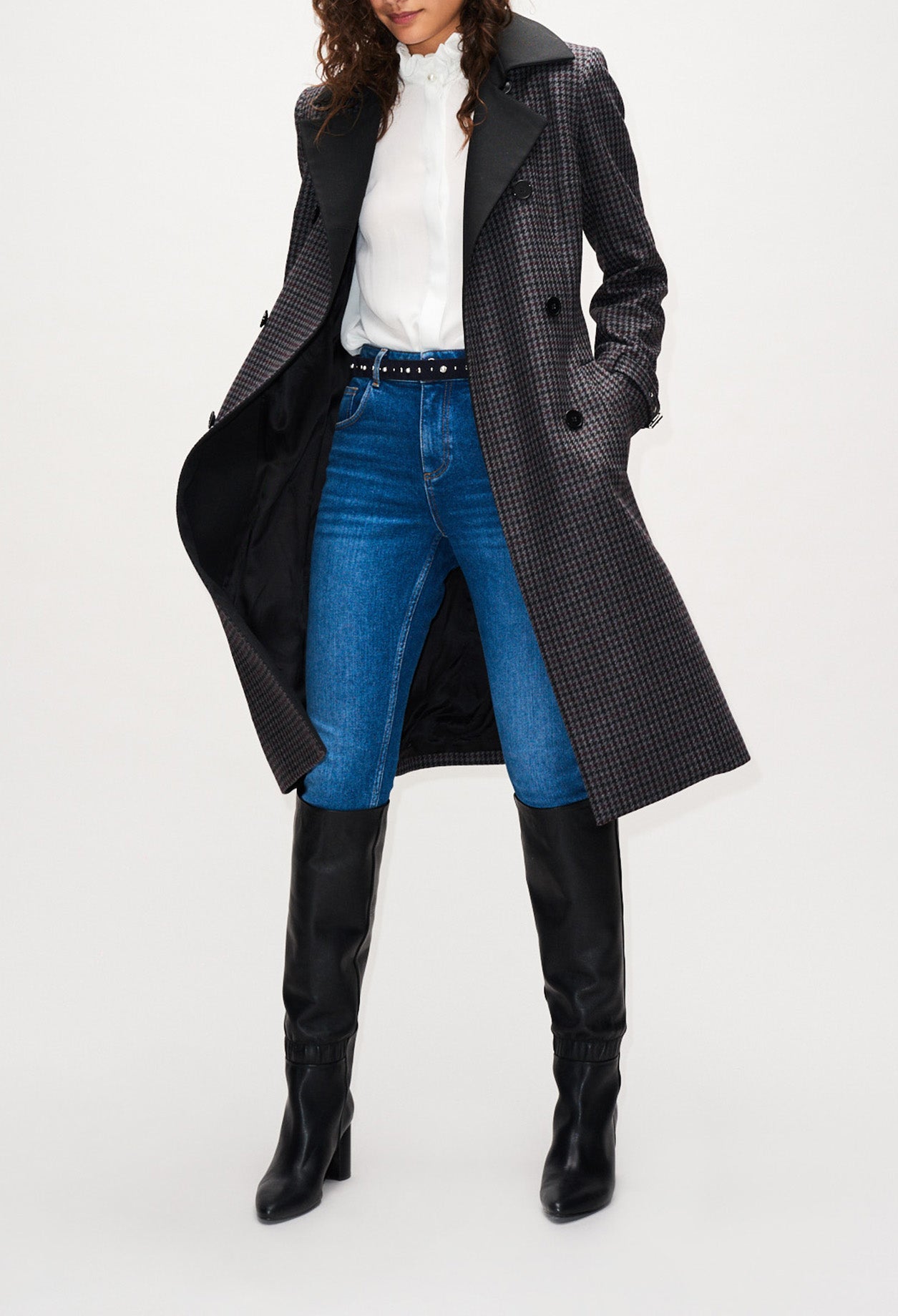 Manteau à carreaux Faume - seconde main