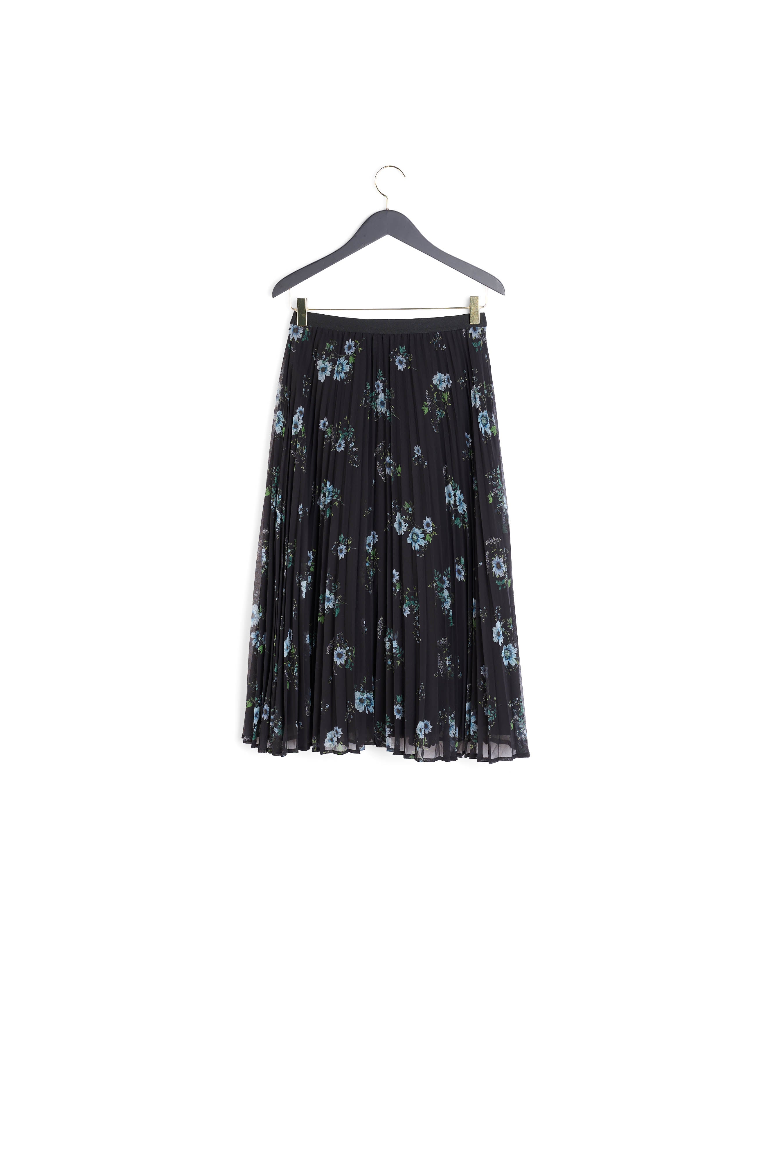 Jupe longue plisée imprimé fleuri Faume - seconde main