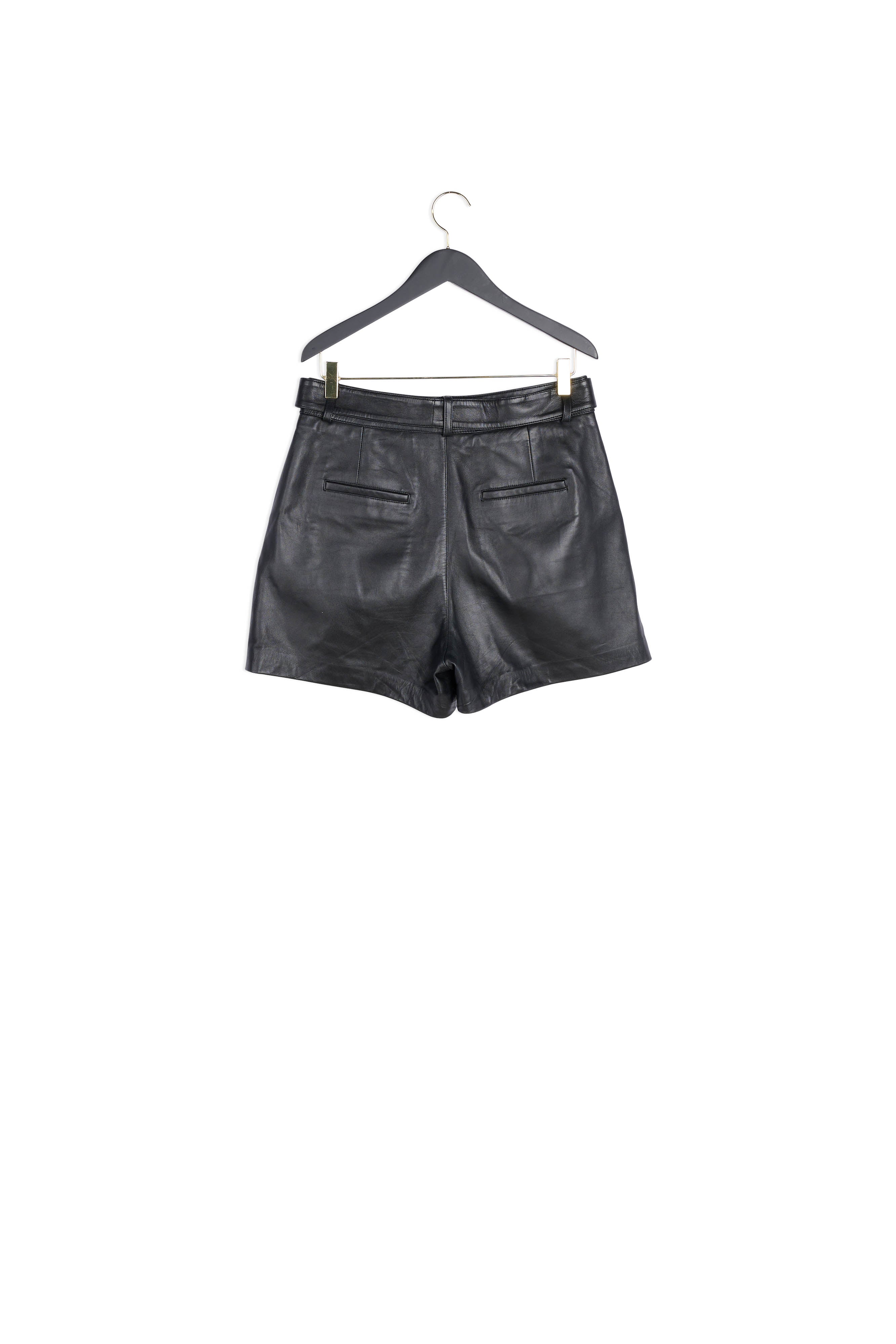 Short cuir noir Faume - seconde main