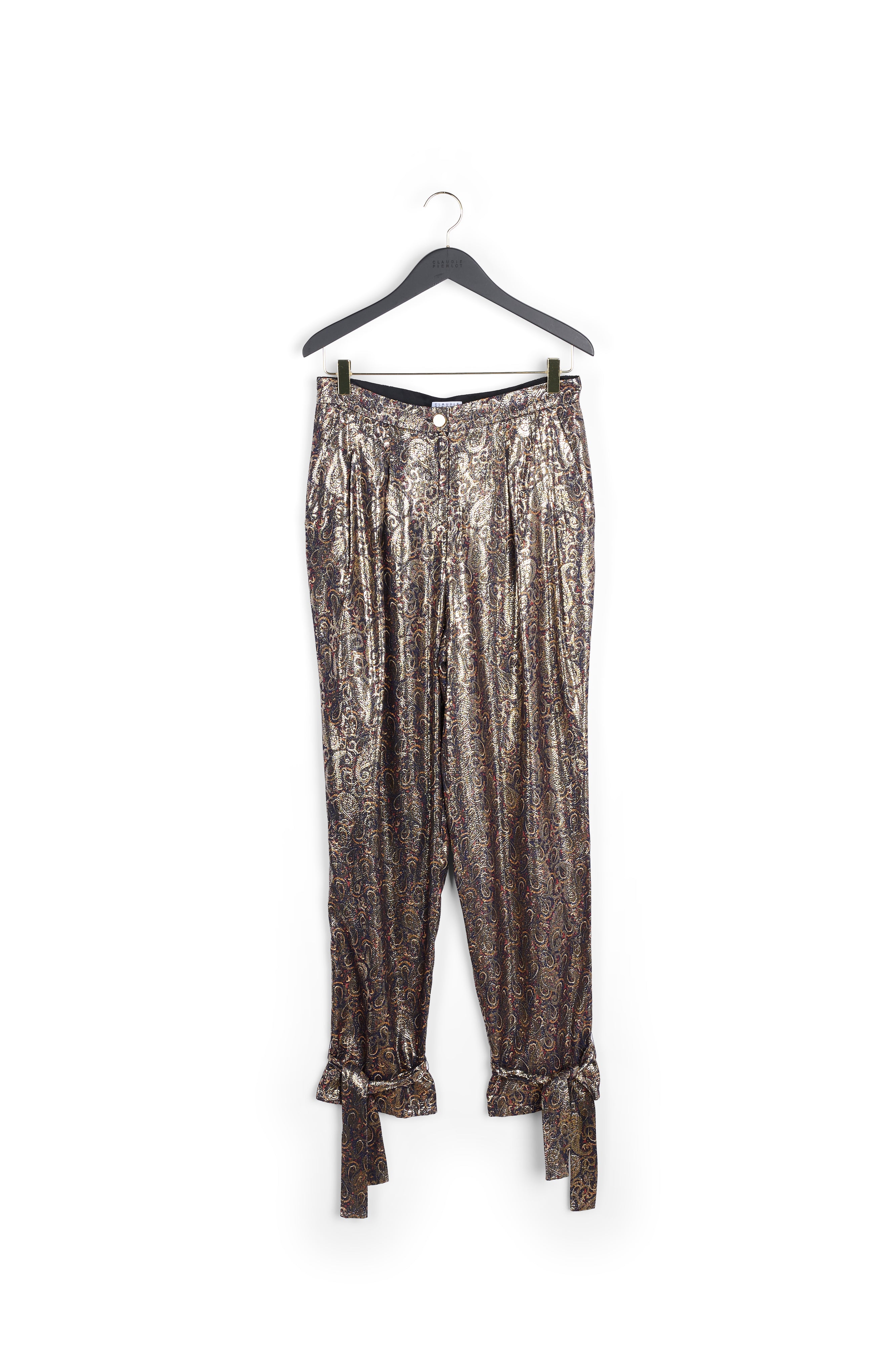 Pantalon taille haute coupe carotte Faume - seconde main