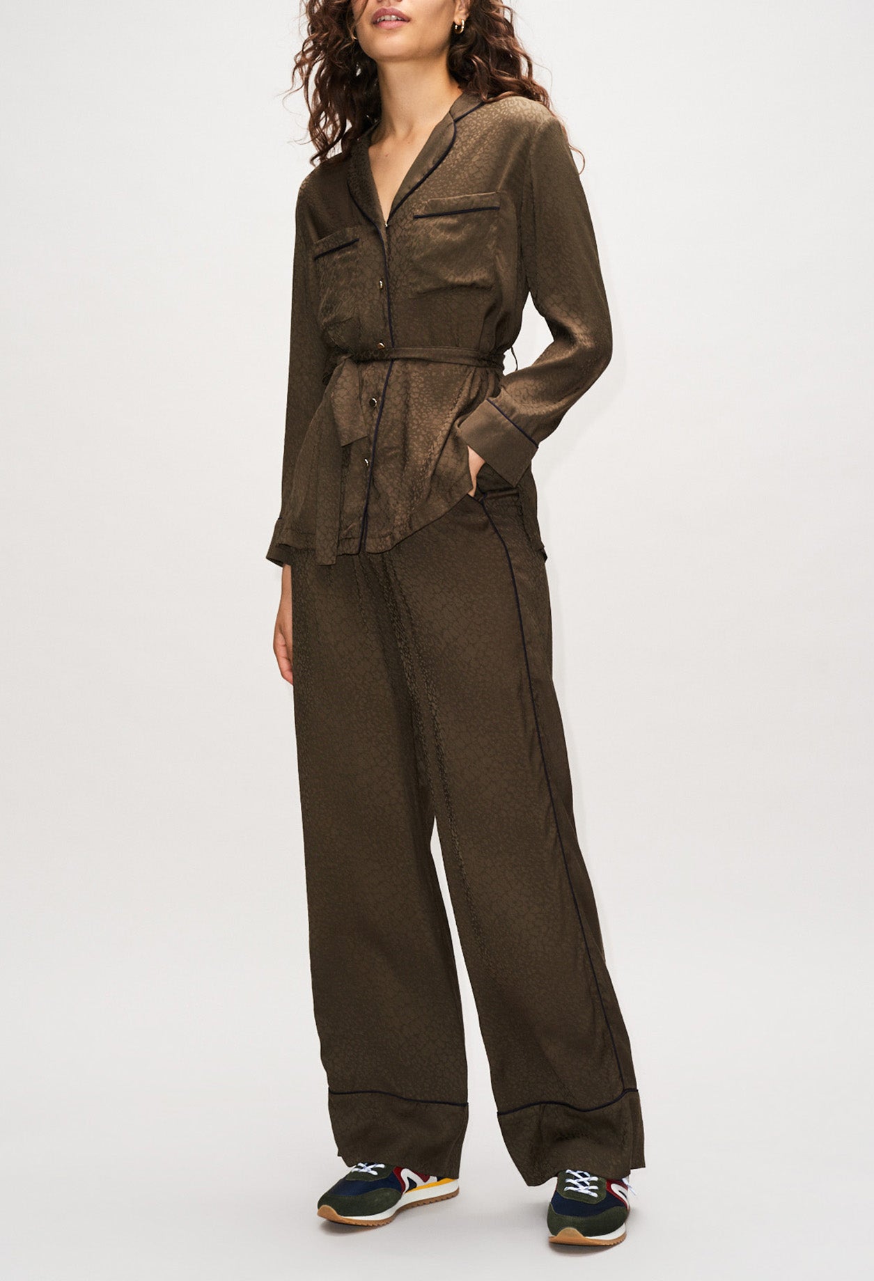 Chemise pyjama ceinturée esprit kimono Faume - seconde main