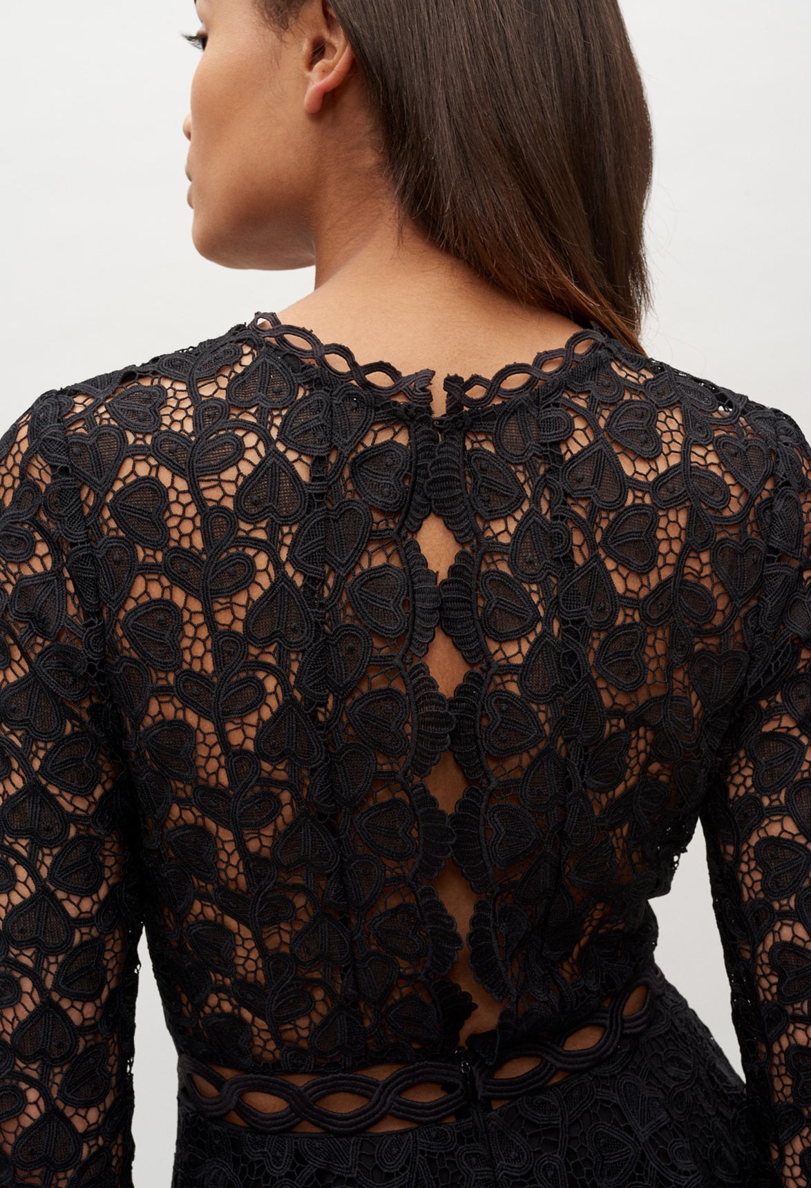 Robe courte en dentelle Faume - seconde main